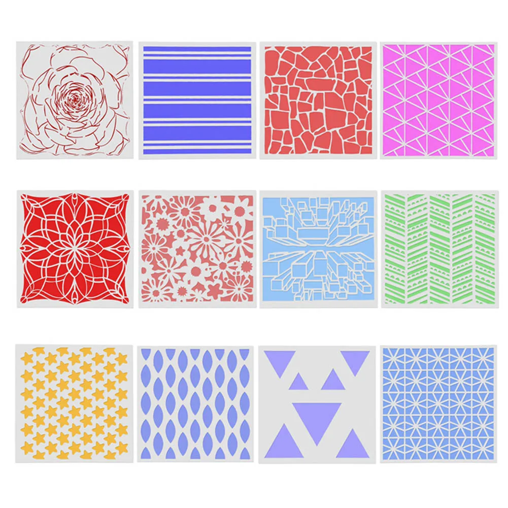 12pcs/set 13*13cm Mandala Painting Stencils DIY Drawing Scrapbook Wall Stencil Painting for Wood Floor Tiles Fabric Art Template
12pcs/set 13*13cm Mandala Painting Stencils DIY Drawing Scrapbook Wall Stencil Painting for Wood Floor Tiles Fabric Art Template