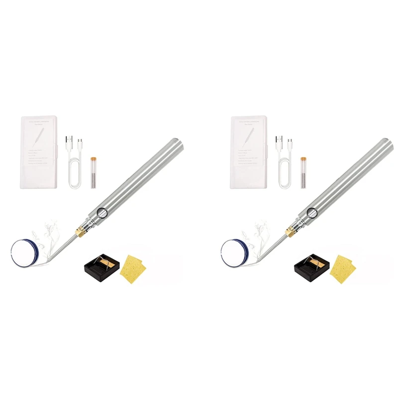 2X 5V 15W USB Cordless Soldering Iron Kit 1100Mah Wireless Rechargeable Battery Powered, Charging Welding Repair Tool
2X 5V 15W USB Cordless Soldering Iron Kit 1100Mah Wireless Rechargeable Battery Powered, Charging Welding Repair Tool