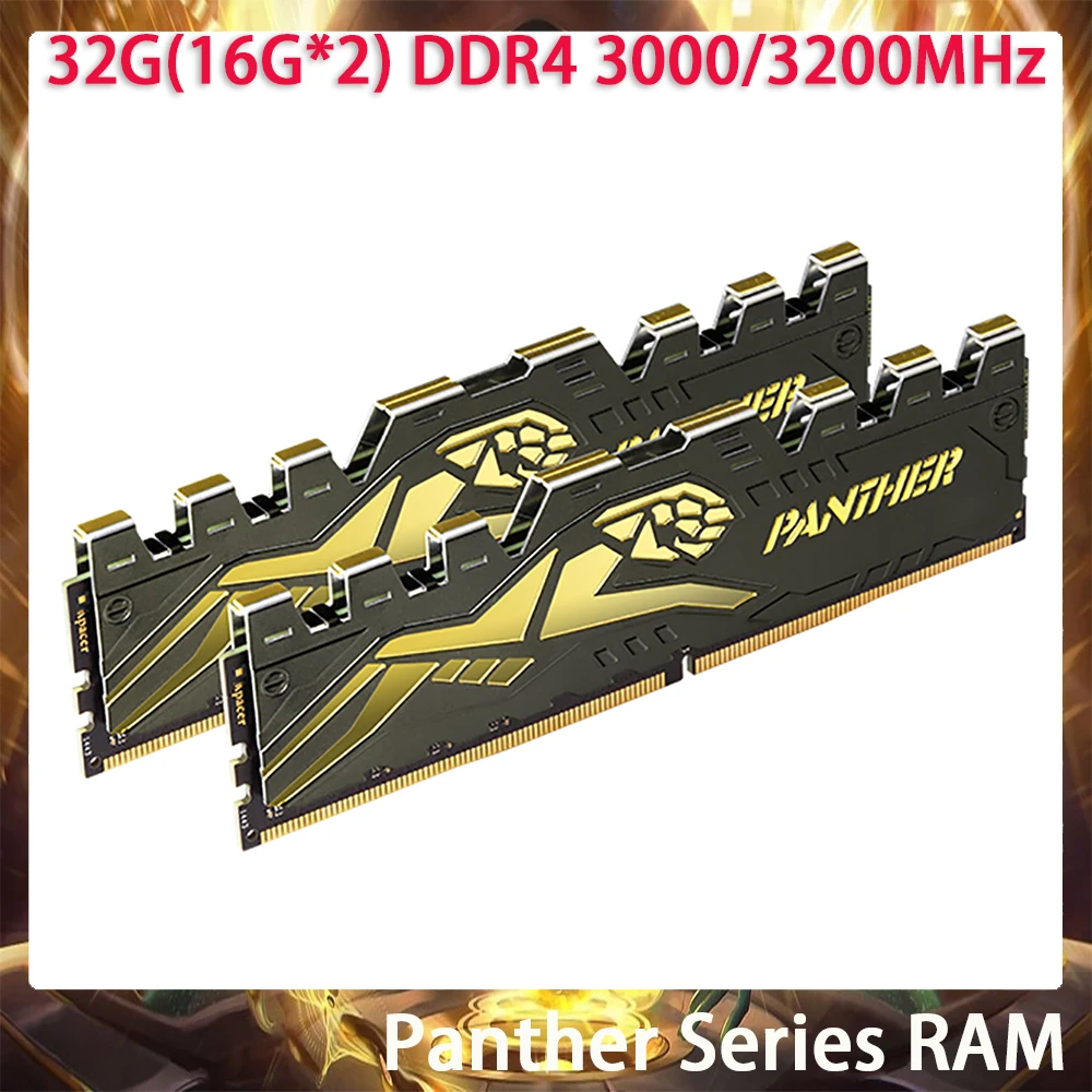 32G(16G*2) DDR4 3000/3200MHz Panther Series RAM Desktop Gaming Memory Fast Ship High Quality
32G(16G*2) DDR4 3000/3200MHz Panther Series RAM Desktop Gaming Memory Fast Ship High Quality