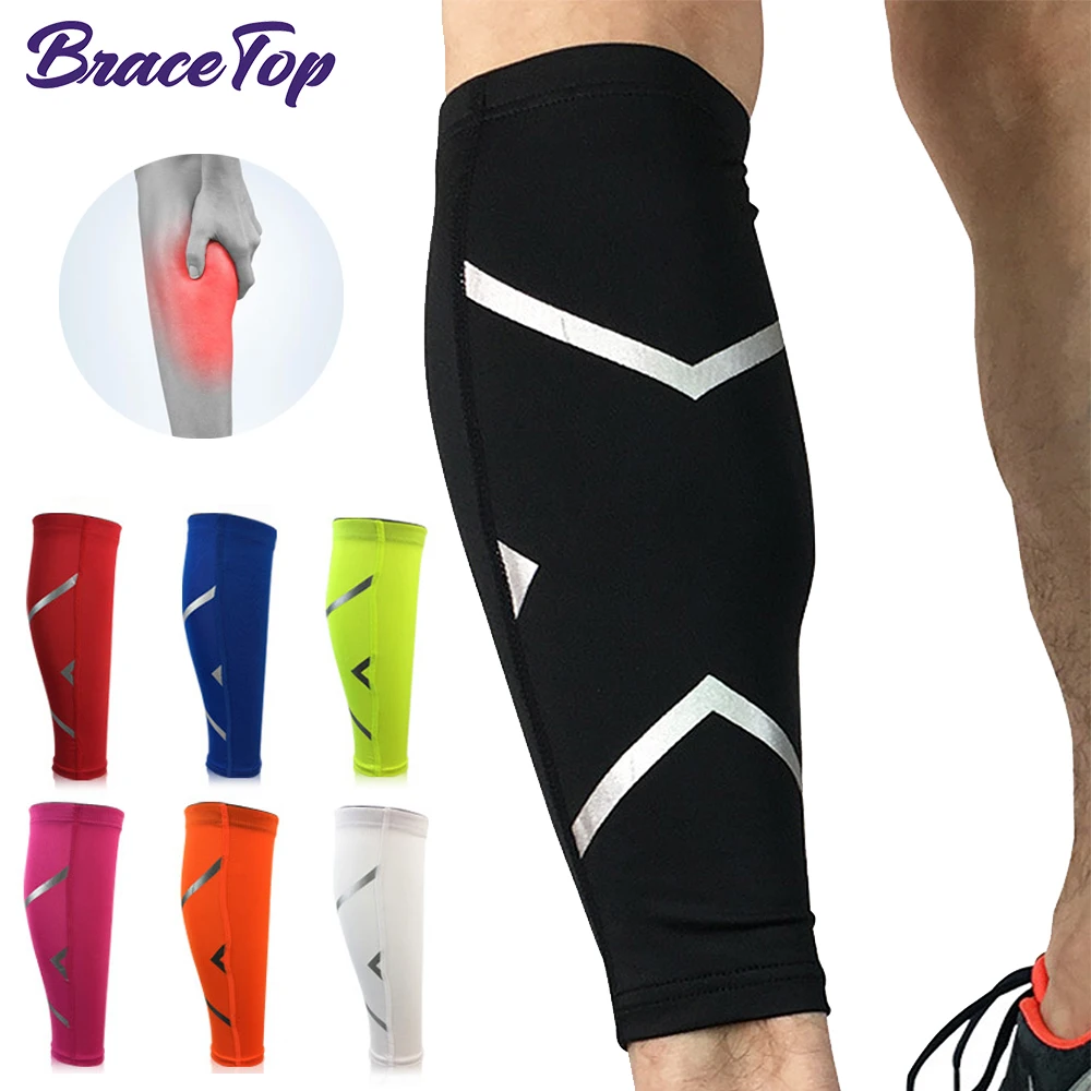 BraceTop 1 PC Sports Calf Compression Sleeve Shin Splint Support Guard Leg Protection Sock for Basketball Running Cycling Travel
BraceTop 1 PC Sports Calf Compression Sleeve Shin Splint Support Guard Leg Protection Sock for Basketball Running Cycling Travel