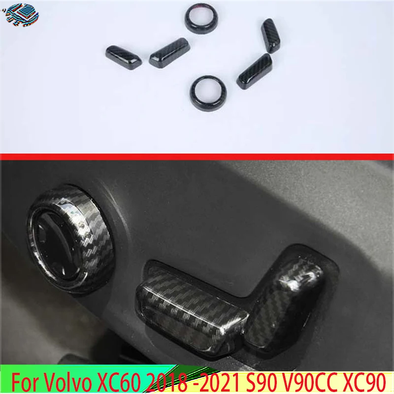 For Volvo XC60 2018 -2021 S90 V90CC XC90 Carbon Fiber Style Interior Inner Seat Adjustment Switch Knob Button Cover Trim
For Volvo XC60 2018 -2021 S90 V90CC XC90 Carbon Fiber Style Interior Inner Seat Adjustment Switch Knob Button Cover Trim