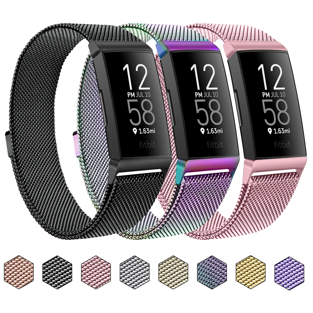Metal Magnetic Milanese Strap For Fitbit Charge 4 3 Band Replacement Wristband Watchband For Fitbit Charge 3 SE Strap Men Female
Metal Magnetic Milanese Strap For Fitbit Charge 4 3 Band Replacement Wristband Watchband For Fitbit Charge 3 SE Strap Men Female