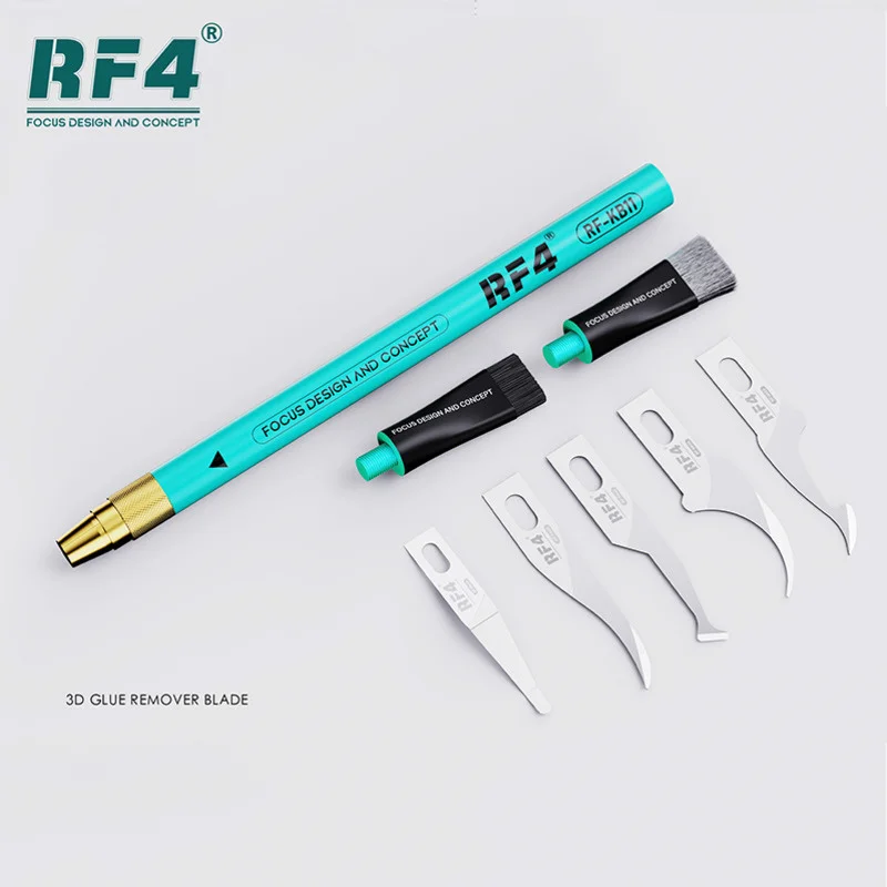 RF4 RF-KB11 3D CPU IC Hard Disk Tin Scraping Knife Anti-Static Glue Removal Brush Motherboard Layered Welding Pad Clean Tool
RF4 RF-KB11 3D CPU IC Hard Disk Tin Scraping Knife Anti-Static Glue Removal Brush Motherboard Layered Welding Pad Clean Tool