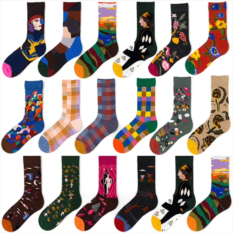 Hot Sale Fashion Dynamic National Trend Wild Couple Stockings Colorful Men's Socks Cotton Women's Happy and Interesting Socks
Hot Sale Fashion Dynamic National Trend Wild Couple Stockings Colorful Men's Socks Cotton Women's Happy and Interesting Socks