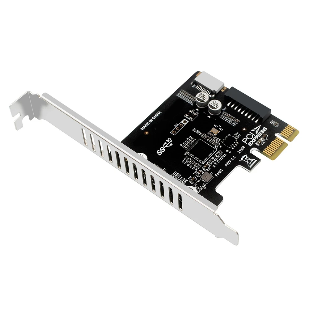 Pci экспресс-карта Pcie на USB3 Type-E фронтальная Расширительная плата типа C 19P