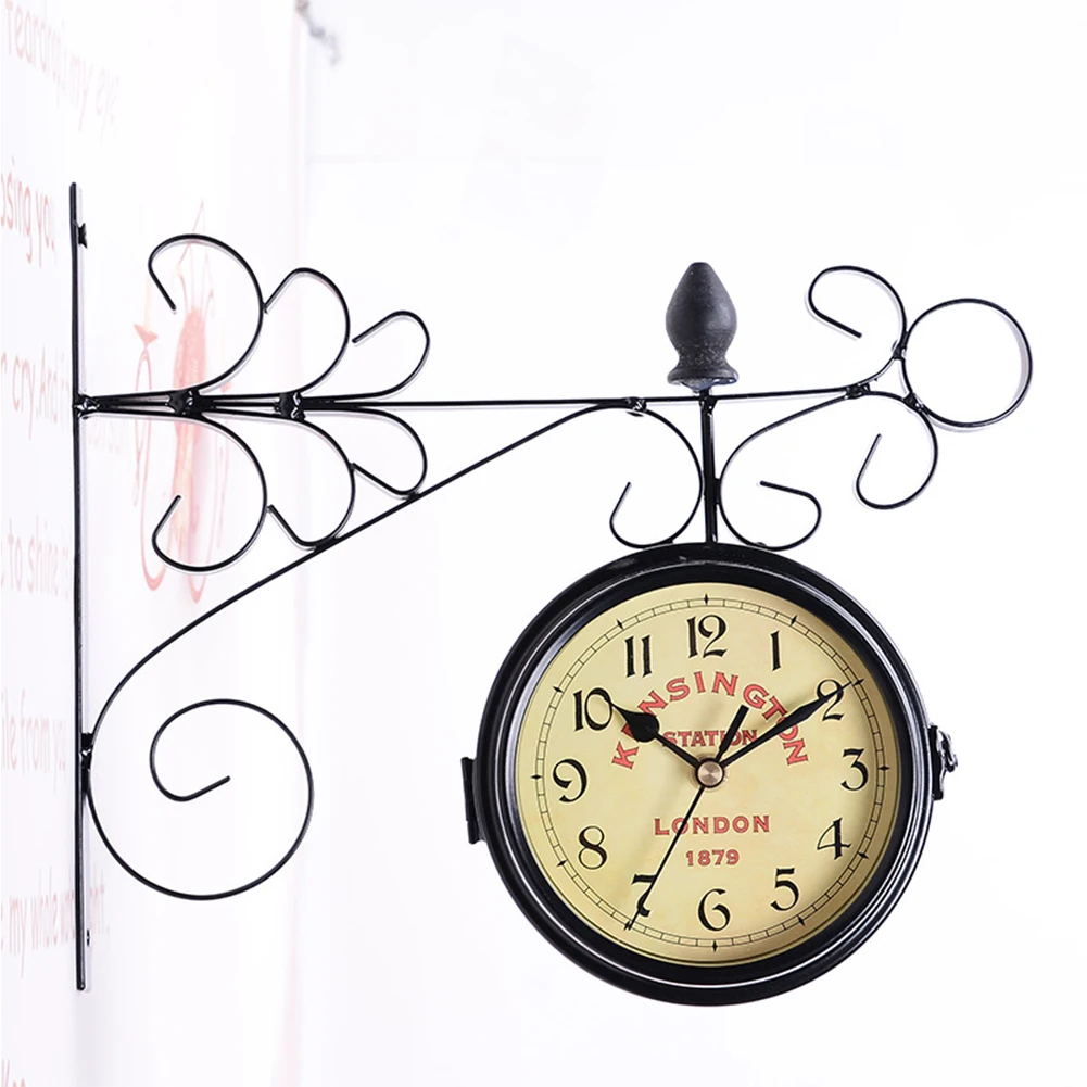Double Sided Wall Clock Retro Hanging Clock European Mediterranean Style Classic Vintage Round Clock For Cafe Bar Home Decor
Double Sided Wall Clock Retro Hanging Clock European Mediterranean Style Classic Vintage Round Clock For Cafe Bar Home Decor