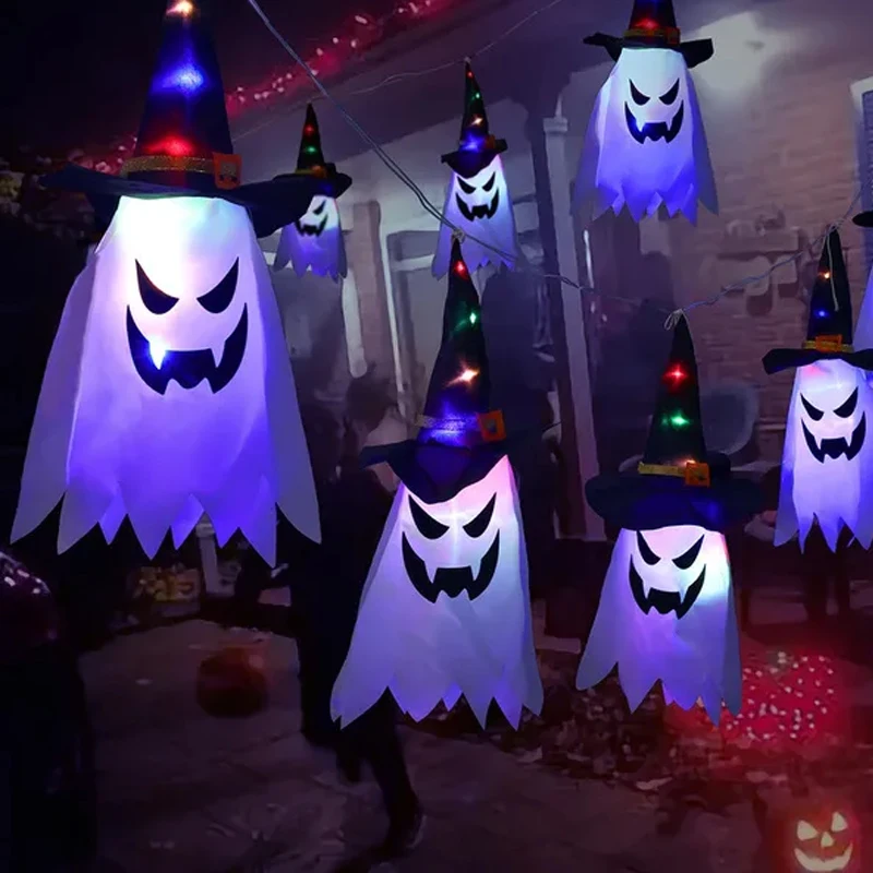 Halloween Led Flashing Light Hanging Ghost Halloween Party Dress Up Glowing Wizard Hat Lamp Horror Props Home Bar Decor 1Pc
Halloween Led Flashing Light Hanging Ghost Halloween Party Dress Up Glowing Wizard Hat Lamp Horror Props Home Bar Decor 1Pc