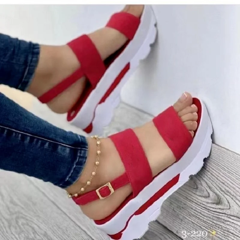 Sandals Female Rome 2023 Summer New Fashion Buckle Open Toe Wedge Beach High Heels Casual Non-slip Thick Sole Gladiator Sandals
Sandals Female Rome 2023 Summer New Fashion Buckle Open Toe Wedge Beach High Heels Casual Non-slip Thick Sole Gladiator Sandals