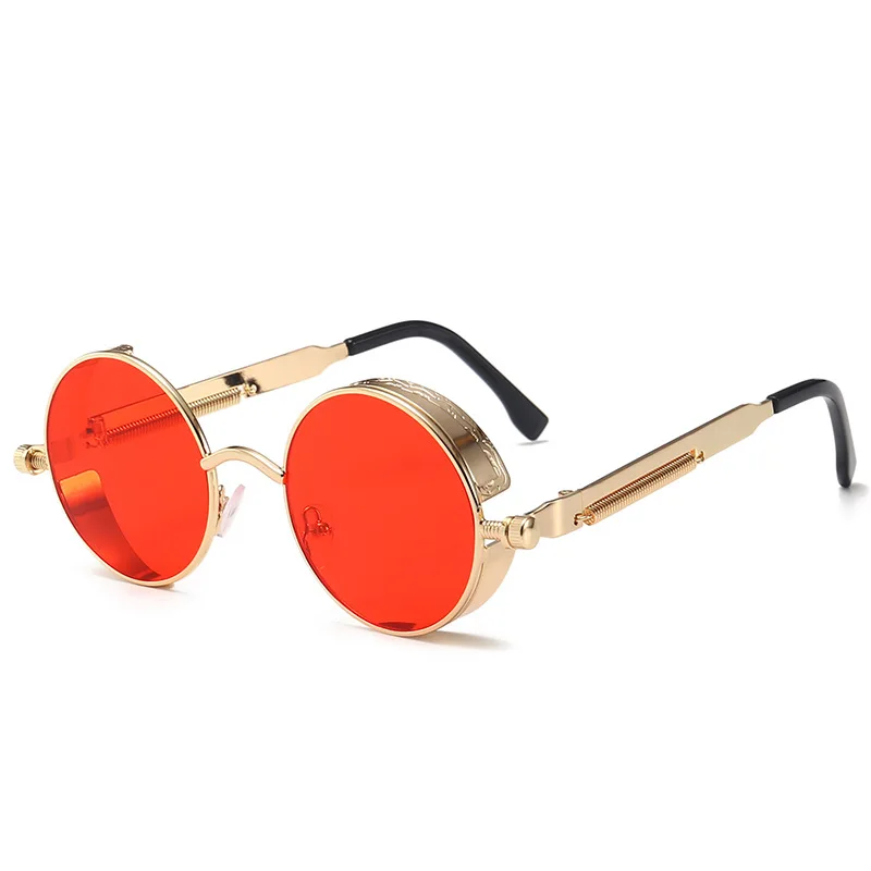 Metal Steampunk Sunglasses Men Women Fashion Round Glasses Brand Designer Vintage Sun Glasses High Quality Oculos de sol 2023
Metal Steampunk Sunglasses Men Women Fashion Round Glasses Brand Designer Vintage Sun Glasses High Quality Oculos de sol 2023