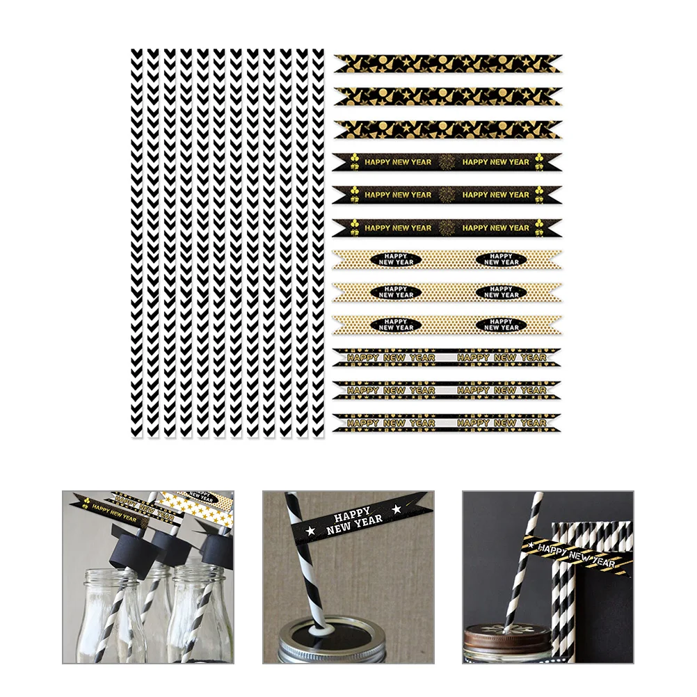 24 Pcs Paper Straws Multi-function Happy New Year Sticker Cartoon Adhesive Party Stickers Decal Decals
24 Pcs Paper Straws Multi-function Happy New Year Sticker Cartoon Adhesive Party Stickers Decal Decals