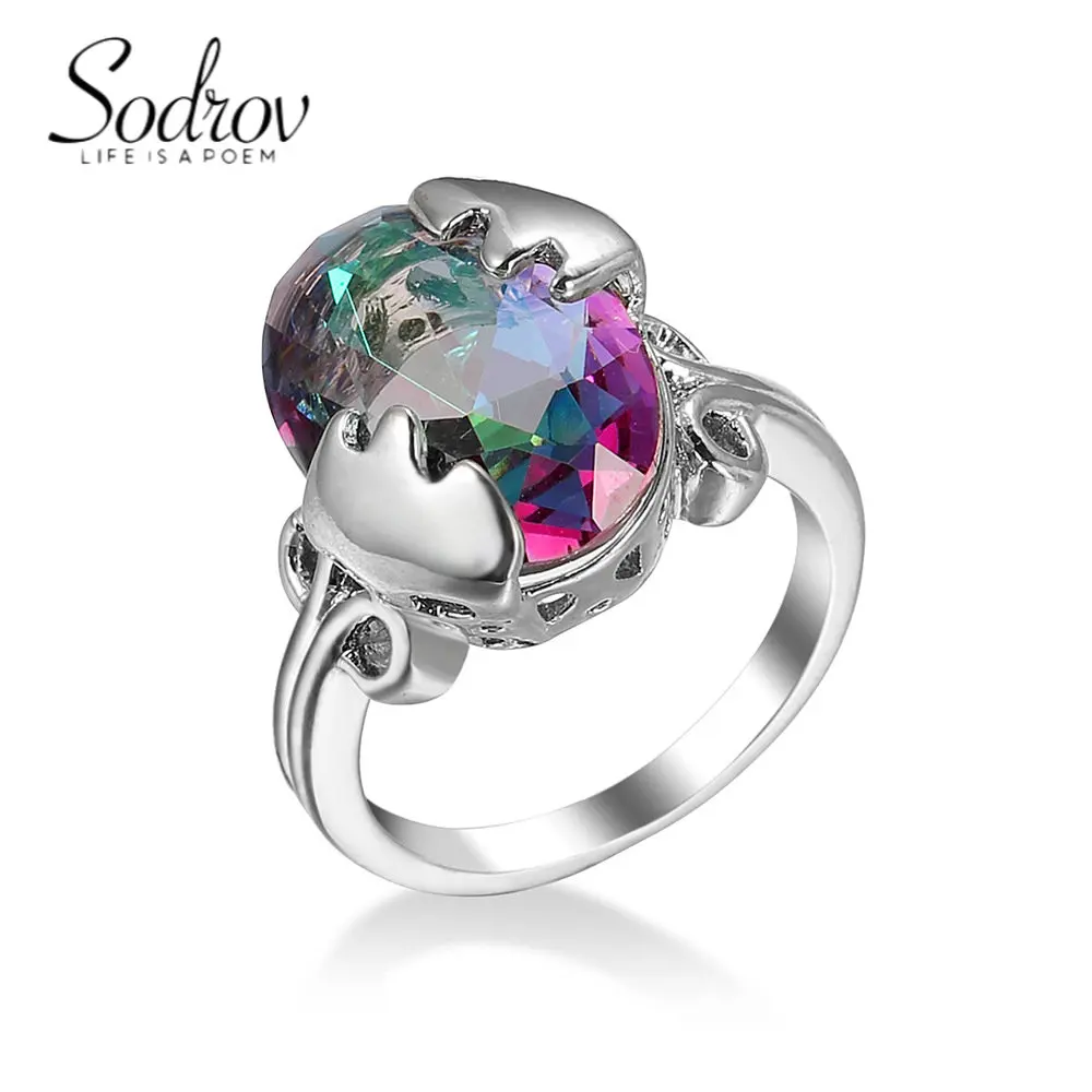 Colorful Stone Jewelry Creative Women's Zircon Wedding Rings for Women 
Colorful Stone Jewelry Creative Women's Zircon Wedding Rings for Women