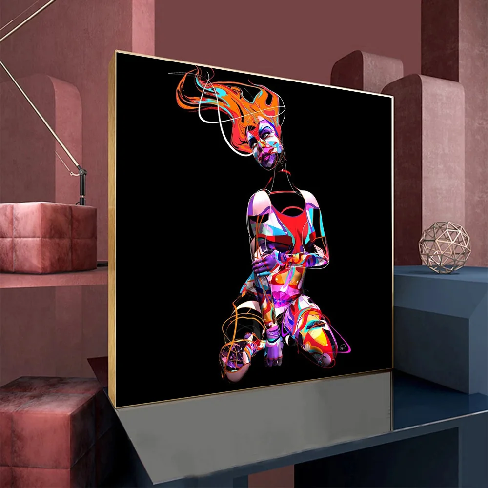 Colorful Woman Art Sculpture Canvas Painting Nordic Modern Poster and Print Wall Art Picture for Living Room Decor Cuadros
Colorful Woman Art Sculpture Canvas Painting Nordic Modern Poster and Print Wall Art Picture for Living Room Decor Cuadros