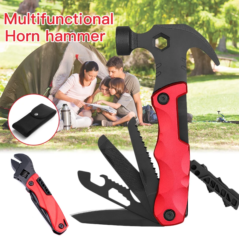 1 Pcs Outdoor Camping Claw Hammer for Survival Tent Multifunctional Hand Tools Set of Hexagon Wrench Spanner Wood Saw Opener
1 Pcs Outdoor Camping Claw Hammer for Survival Tent Multifunctional Hand Tools Set of Hexagon Wrench Spanner Wood Saw Opener