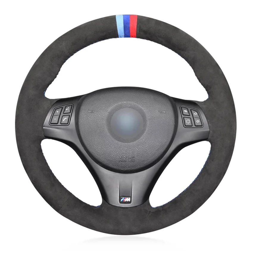 Black Alcantara Soft Car Steering Wheel Covers Holster for BMW M Sport M3 E90 E91 E92 E93 E87 E81 E82 E88 X1 E84 2005-2007-2015
Black Alcantara Soft Car Steering Wheel Covers Holster for BMW M Sport M3 E90 E91 E92 E93 E87 E81 E82 E88 X1 E84 2005-2007-2015