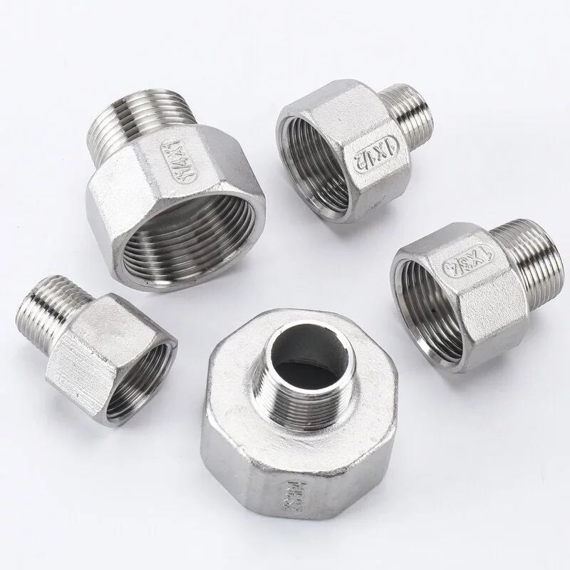 304 Stainless Steel Male to Female Pipe Connector Hexagonal Fittings 1/2" 3/4" 1" Thickened Reducer Connector
304 Stainless Steel Male to Female Pipe Connector Hexagonal Fittings 1/2" 3/4" 1" Thickened Reducer Connector