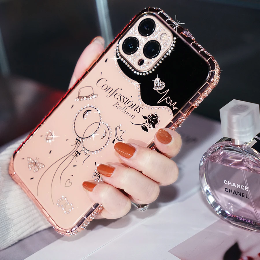 Diamond Flash Protective Case for iPhone 14 13 12 11 Pro Max Sparkling Metal Snake Frame Mirror Makeup Case
Diamond Flash Protective Case for iPhone 14 13 12 11 Pro Max Sparkling Metal Snake Frame Mirror Makeup Case