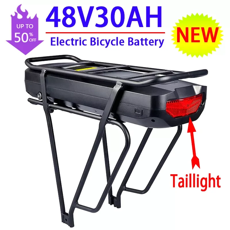 Bafang Electric Bicycle Luggage Rack With Taillight Lithium Battery 36V 30Ah Suitable For Scooter E-Bike Motor 500W 750W 1000W
Bafang Electric Bicycle Luggage Rack With Taillight Lithium Battery 36V 30Ah Suitable For Scooter E-Bike Motor 500W 750W 1000W