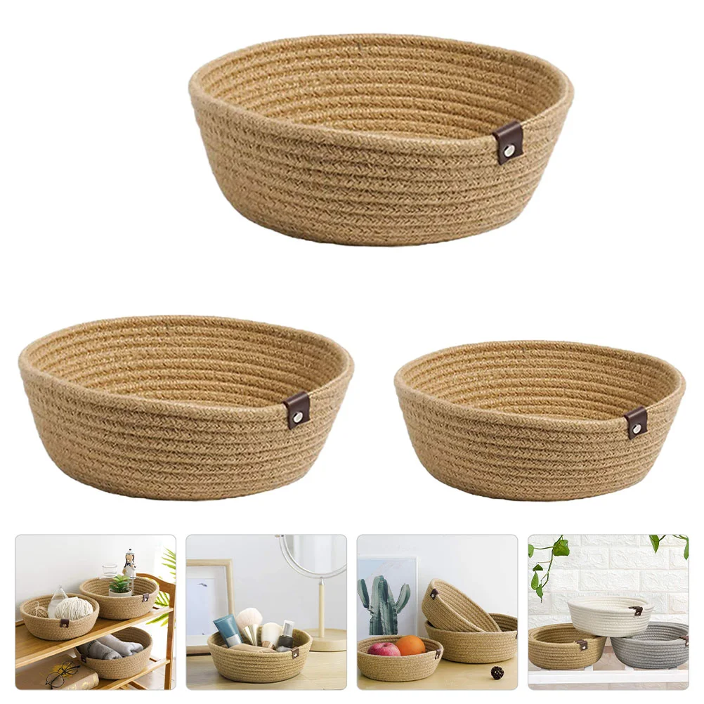 Basket Storage Woven Baskets Rope Cotton Smallsundries Wicker Organizer Holderround Bin Makeup Organiser Box Container Holders
Basket Storage Woven Baskets Rope Cotton Smallsundries Wicker Organizer Holderround Bin Makeup Organiser Box Container Holders