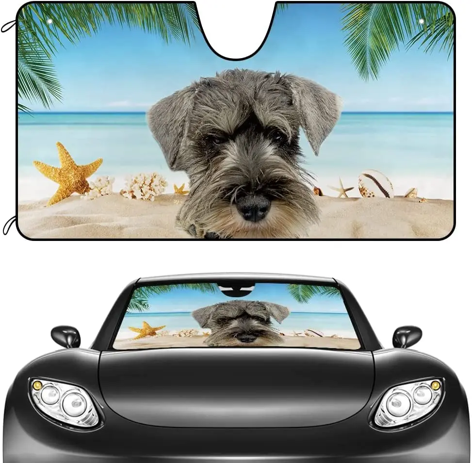 CafeTime Dog Car Windshield Visor - Schnauzer Dog Windshield Visor UV Reflector Sunscreen
CafeTime Dog Car Windshield Visor - Schnauzer Dog Windshield Visor UV Reflector Sunscreen
