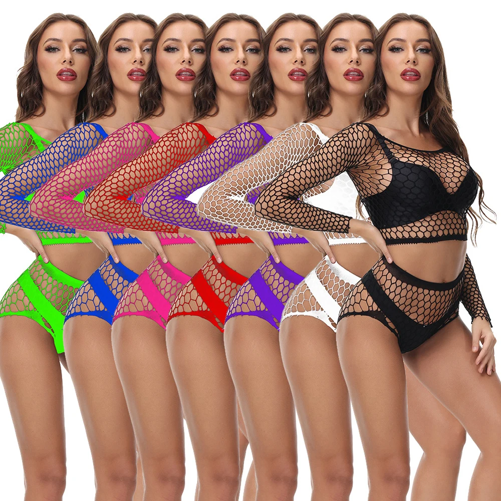 Sexy Women Pajama Set Crochet Mesh Fishnet Underwear Pants Lady Temptation Nightwear Cover Up Lingerie Exotic Costume
Sexy Women Pajama Set Crochet Mesh Fishnet Underwear Pants Lady Temptation Nightwear Cover Up Lingerie Exotic Costume