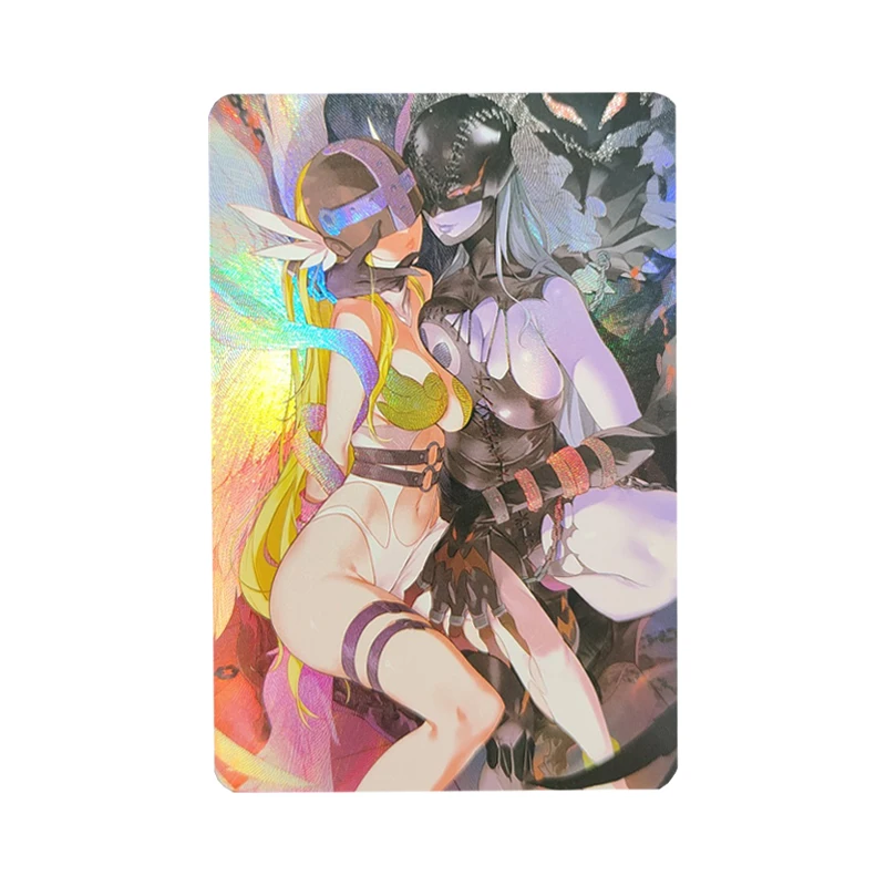 Коллекционная карточка Devimon Angewomon, рефракционная цветная вспышка, одна карта, красивая девушка, карточка, Подарочные игрушки
Коллекционная карточка Devimon Angewomon, рефракционная цветная вспышка, одна карта, красивая девушка, карточка, Подарочные игрушки