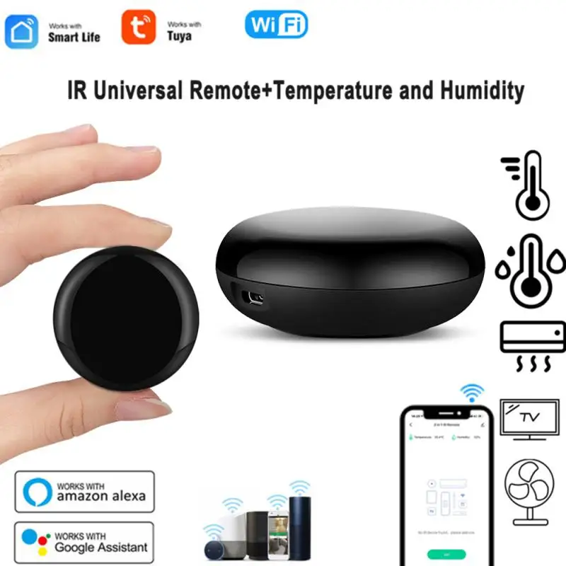 Tuya WiFi Smart 2 In1 IR Temperature Humidity Sensor Indoor Hygrometer APP Remote Monitor Var Smart Life Works With Alexa Google
Tuya WiFi Smart 2 In1 IR Temperature Humidity Sensor Indoor Hygrometer APP Remote Monitor Var Smart Life Works With Alexa Google
