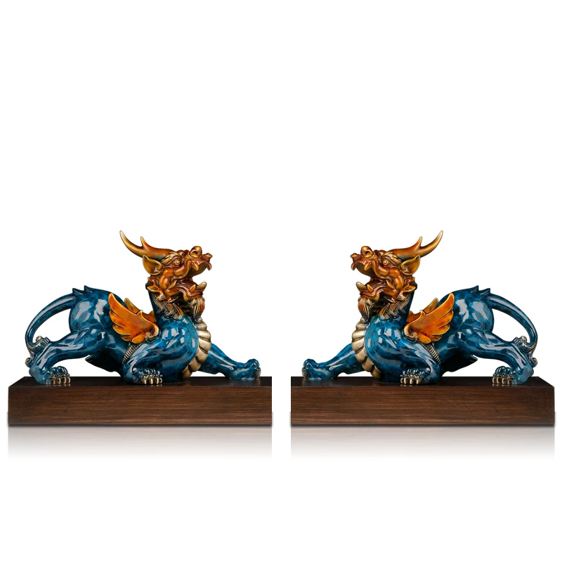 Copper Pi Xiu Decoration a Pair Bringing Fortune Crafts New Chinese Style Living Room Entrance Office Decorations Opening Gift
Copper Pi Xiu Decoration a Pair Bringing Fortune Crafts New Chinese Style Living Room Entrance Office Decorations Opening Gift