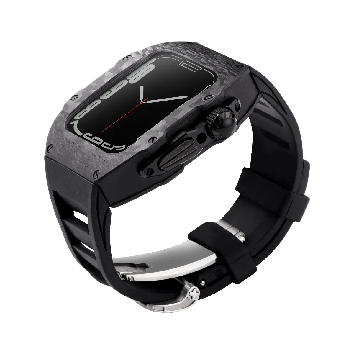 Модифицированный чехол из углеродного волокна для Apple watch Ultra 49 мм 8 7 45 мм, высококачественный чехол с ремешком из флюоровой резины для iwatch 6 5 4...
Модифицированный чехол из углеродного волокна для Apple watch Ultra 49 мм 8 7 45 мм, высококачественный чехол с ремешком из флюоровой резины для iwatch 6 5 4...
