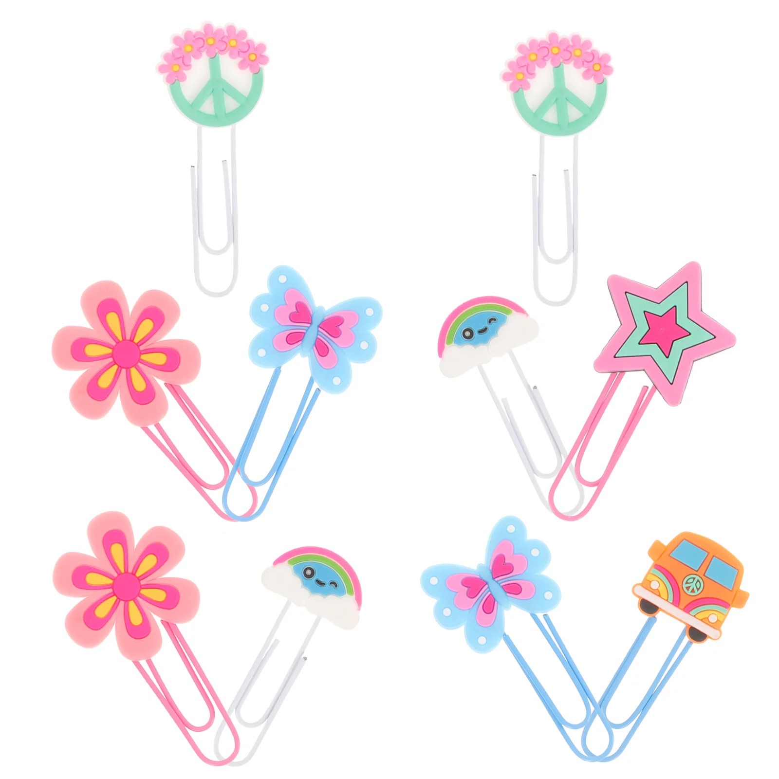Cartoon Bookmark Retro Hippy Bookmarks Exquisite File Clips Document Colorful Decor
Cartoon Bookmark Retro Hippy Bookmarks Exquisite File Clips Document Colorful Decor