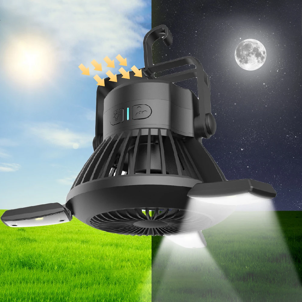 Уличный фонарь для кемпинга, многофункциональный фонарь на солнечной батарее, USB-зарядка, с потолочным вентилятором и крючком для подвешива...
Уличный фонарь для кемпинга, многофункциональный фонарь на солнечной батарее, USB-зарядка, с потолочным вентилятором и крючком для подвешива...