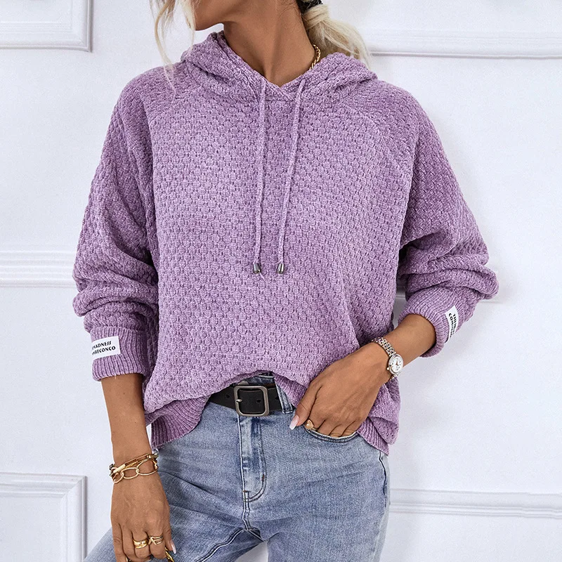 2022 Autumn Women Sweatshirts Solid Color Loose Casual Knitting Hooded Shirring Winter Female Pullovers Outwear Hoodies C4124
2022 Autumn Women Sweatshirts Solid Color Loose Casual Knitting Hooded Shirring Winter Female Pullovers Outwear Hoodies C4124