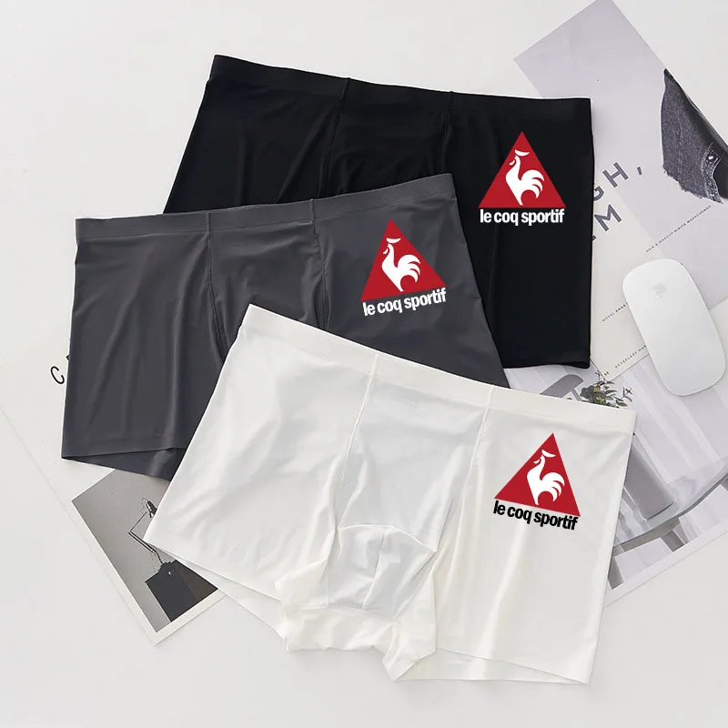 Ultra Thin Panties Ice Silk Underpants Low Waist Man Soft Le Coq Sportifs Men Underwear Bulge Push Up Boxer Briefs High Quality
Ultra Thin Panties Ice Silk Underpants Low Waist Man Soft Le Coq Sportifs Men Underwear Bulge Push Up Boxer Briefs High Quality