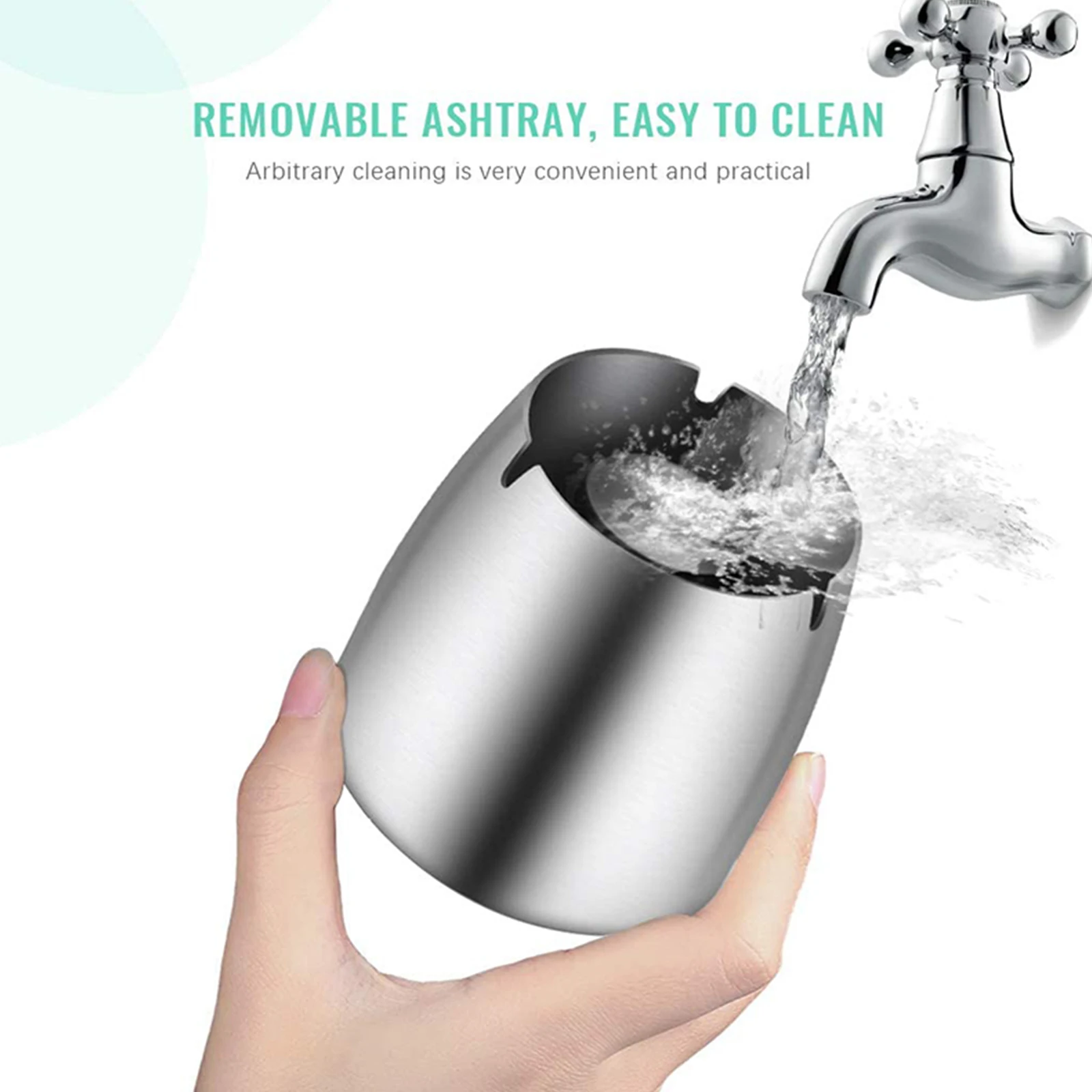 1PC Soot Collector With Cover Soot Collector Stainless Steel With Non-slip Base Ashtrays Offices Bars Cafes Hotels Restaurant
1PC Soot Collector With Cover Soot Collector Stainless Steel With Non-slip Base Ashtrays Offices Bars Cafes Hotels Restaurant