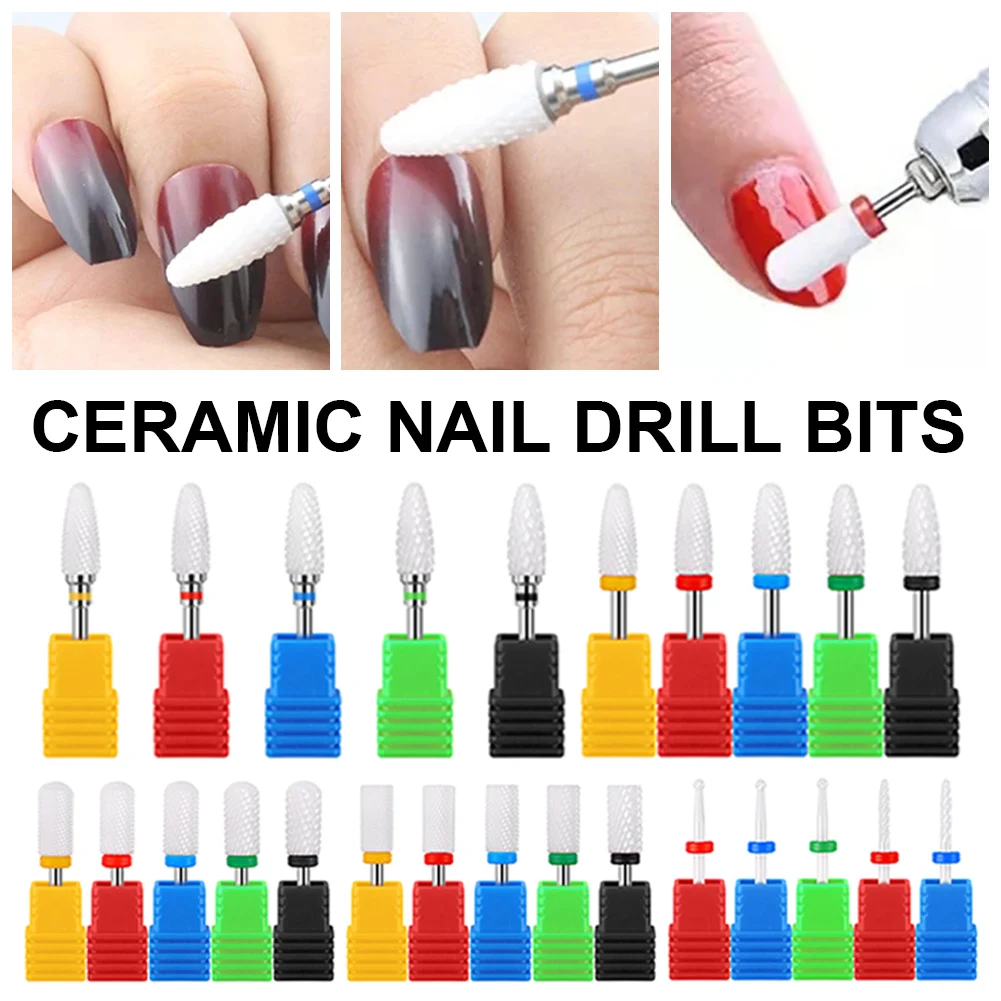 Ceramic Nail Drill Bits Gel Polish Remover Nail Polishing Trimming Head For Electric Grinding Machine Manicure Tool Accessories
Ceramic Nail Drill Bits Gel Polish Remover Nail Polishing Trimming Head For Electric Grinding Machine Manicure Tool Accessories