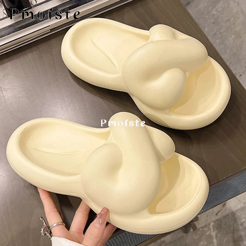 Fried Dough Twist Slippers for Woman Designer Summer 2023 EVA Slipper Cute Platform House Shoes Comfortable Sandals Non-slip
Fried Dough Twist Slippers for Woman Designer Summer 2023 EVA Slipper Cute Platform House Shoes Comfortable Sandals Non-slip