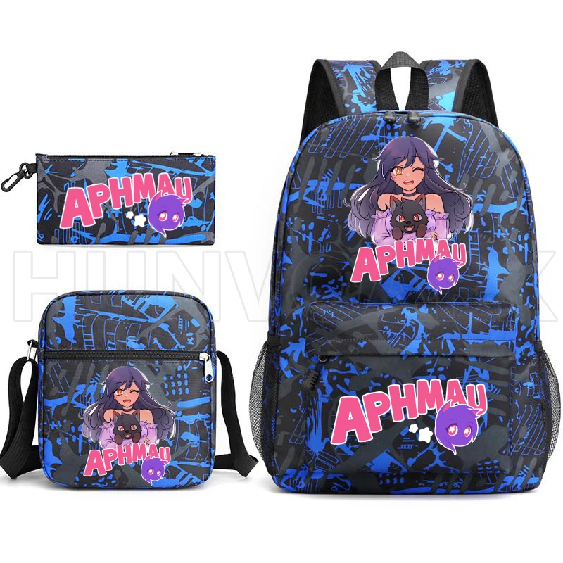 3 шт. рюкзак Aphmau для игр школьные сумки мальчиков и девочек рюкзаки школьников