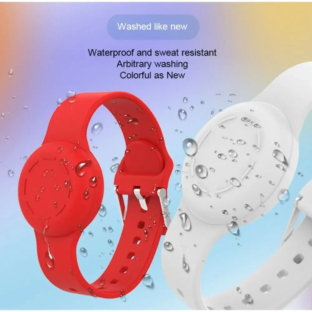 

Силиконовый ремешок для Apple Air Tag, регулируемый браслет с защитой от потери, защитный чехол, детский трекер-локатор для AirTag, ремешок для часов
