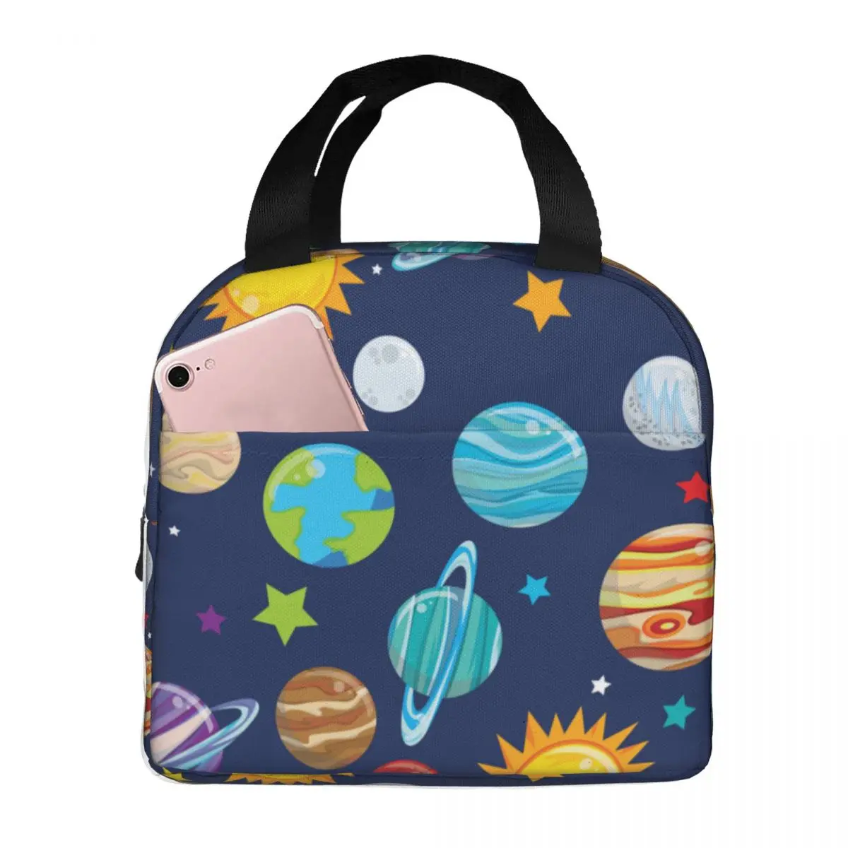 Space Galaxy Planets Lunch Bag Portable Insulated Oxford Cooler Thermal Cold Food Picnic Travel Tote for Women Girl
Space Galaxy Planets Lunch Bag Portable Insulated Oxford Cooler Thermal Cold Food Picnic Travel Tote for Women Girl