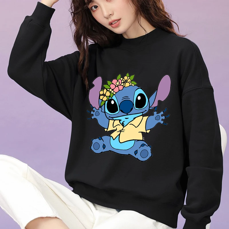 Disney Women Black Hoodie Cute Stitch Print Pullover Long Sleeve Hoodies Autumn Korean Casual Female Harajuku Sweatshirt Tops
Disney Women Black Hoodie Cute Stitch Print Pullover Long Sleeve Hoodies Autumn Korean Casual Female Harajuku Sweatshirt Tops