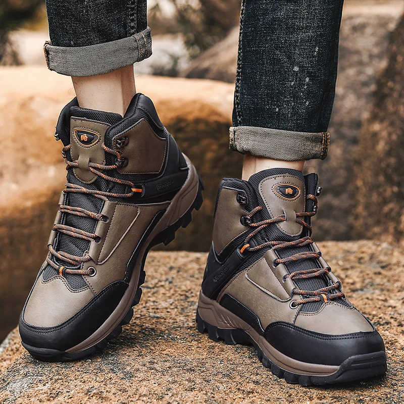 Hot Selling Hiking Shoes For Men High Ankle Mesh Hard-wearing Lace-up Sneakers Anti-Slippery
Hot Selling Hiking Shoes For Men High Ankle Mesh Hard-wearing Lace-up Sneakers Anti-Slippery