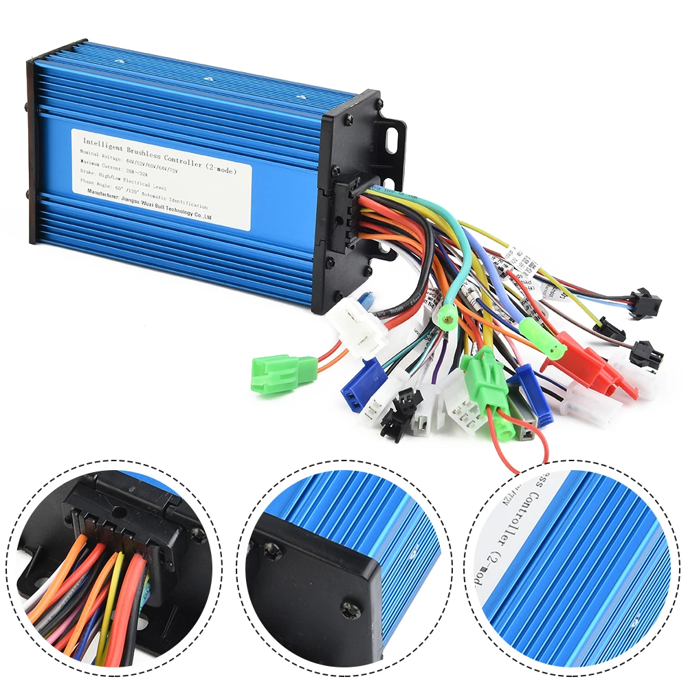 48V 60V 1800W Lead-acid Lithium Battery Eelectric Bicycle BLDCM Controller High-level Brake Automatic Identification Controller
48V 60V 1800W Lead-acid Lithium Battery Eelectric Bicycle BLDCM Controller High-level Brake Automatic Identification Controller