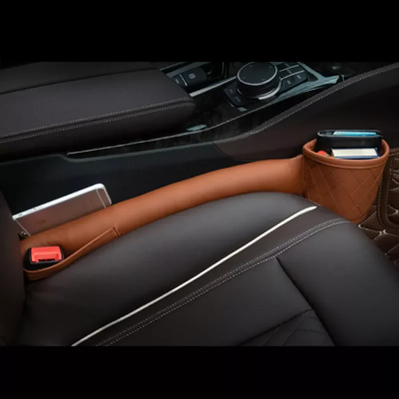 Seat Gap Filler Leather Universal Pockets Auto Seats Leak Stop Pad Soft Catcher Phone Cards Cup Holder Storage Organizers
Seat Gap Filler Leather Universal Pockets Auto Seats Leak Stop Pad Soft Catcher Phone Cards Cup Holder Storage Organizers