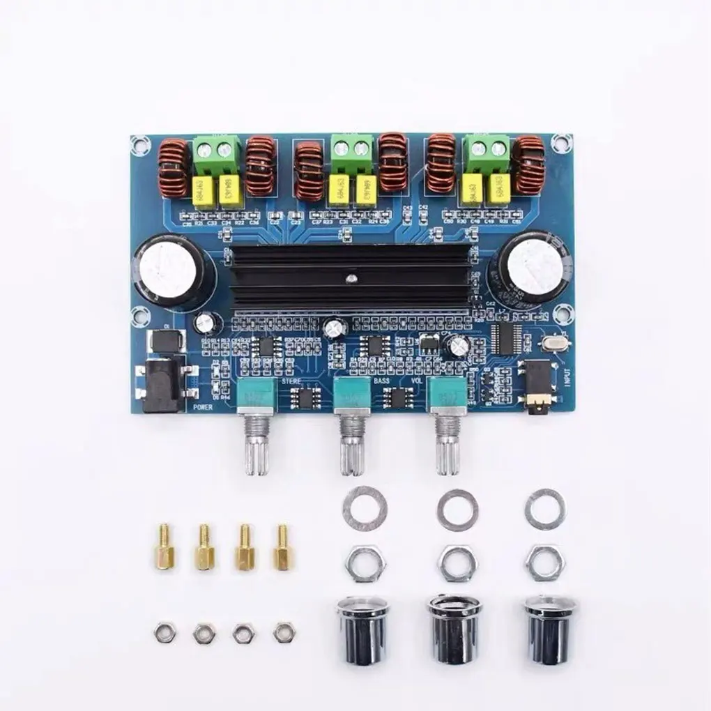 Модуль усилителя мощности Bluetooth 5,0, 2,1 каналов, TPA3116D2, 100 Вт + 2*50 Вт, стереозвук, плата цифрового усилителя звука
Модуль усилителя мощности Bluetooth 5,0, 2,1 каналов, TPA3116D2, 100 Вт + 2*50 Вт, стереозвук, плата цифрового усилителя звука