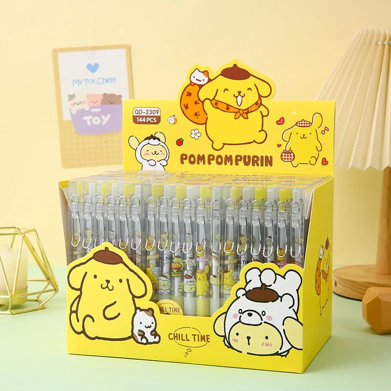 144Pcs Sanrio Kawali Pompompurin Ball Pen Neutral Pen Gel Pen Metal Hook Originality Cartoon Cute Girl Birthday Gift For Kids
144Pcs Sanrio Kawali Pompompurin Ball Pen Neutral Pen Gel Pen Metal Hook Originality Cartoon Cute Girl Birthday Gift For Kids