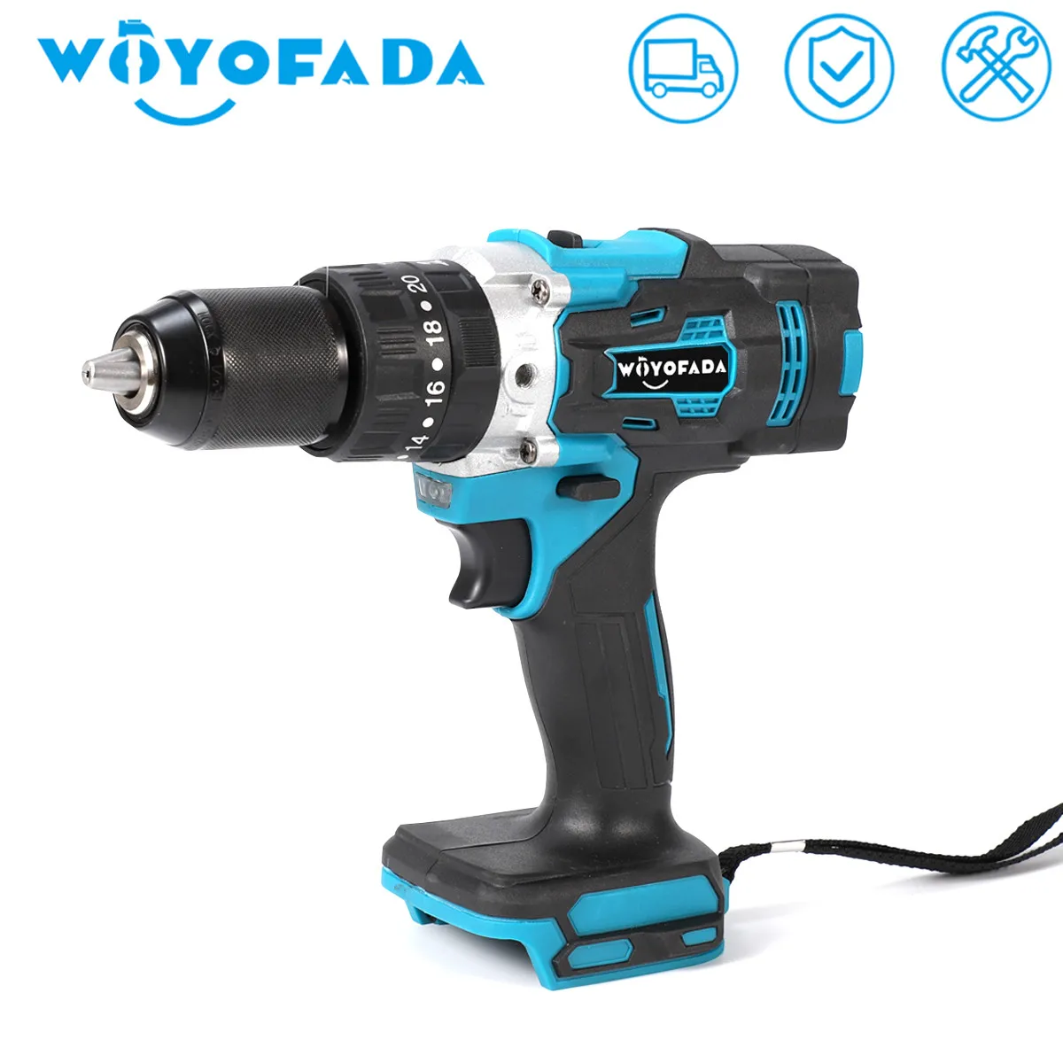 3 In 1 13mm Electric Hammer Drill Electric Screwdriver 20+3 Torque Cordless Impact Drill without battery for Makita 18V Battery
3 In 1 13mm Electric Hammer Drill Electric Screwdriver 20+3 Torque Cordless Impact Drill without battery for Makita 18V Battery