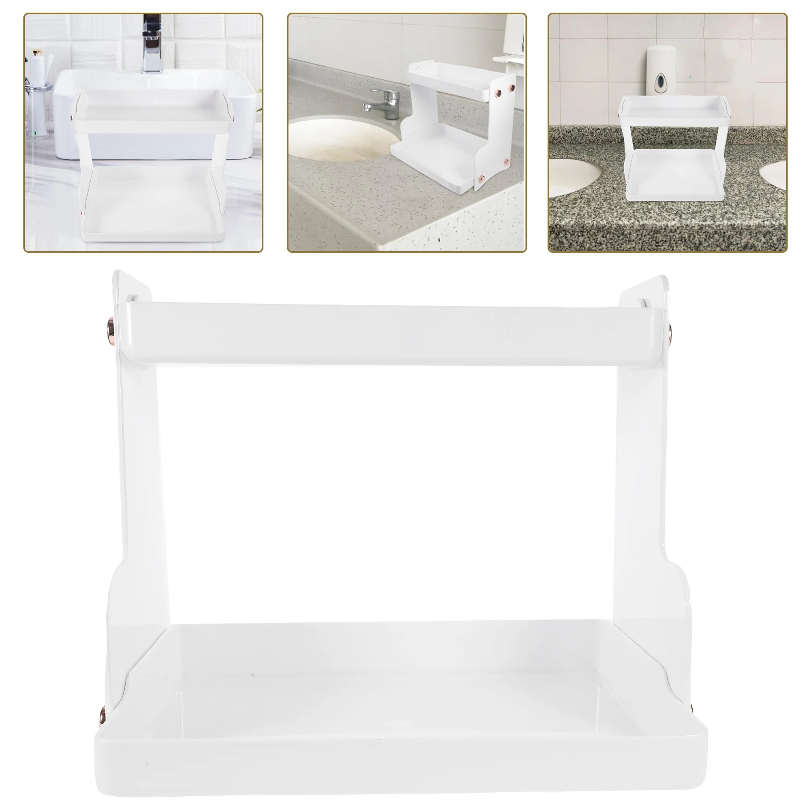 Countertop Storage Shelf Bathroom Toiletry Organizers Desktop Rack Vanity Tray Box Stainless Steel Corner
Countertop Storage Shelf Bathroom Toiletry Organizers Desktop Rack Vanity Tray Box Stainless Steel Corner