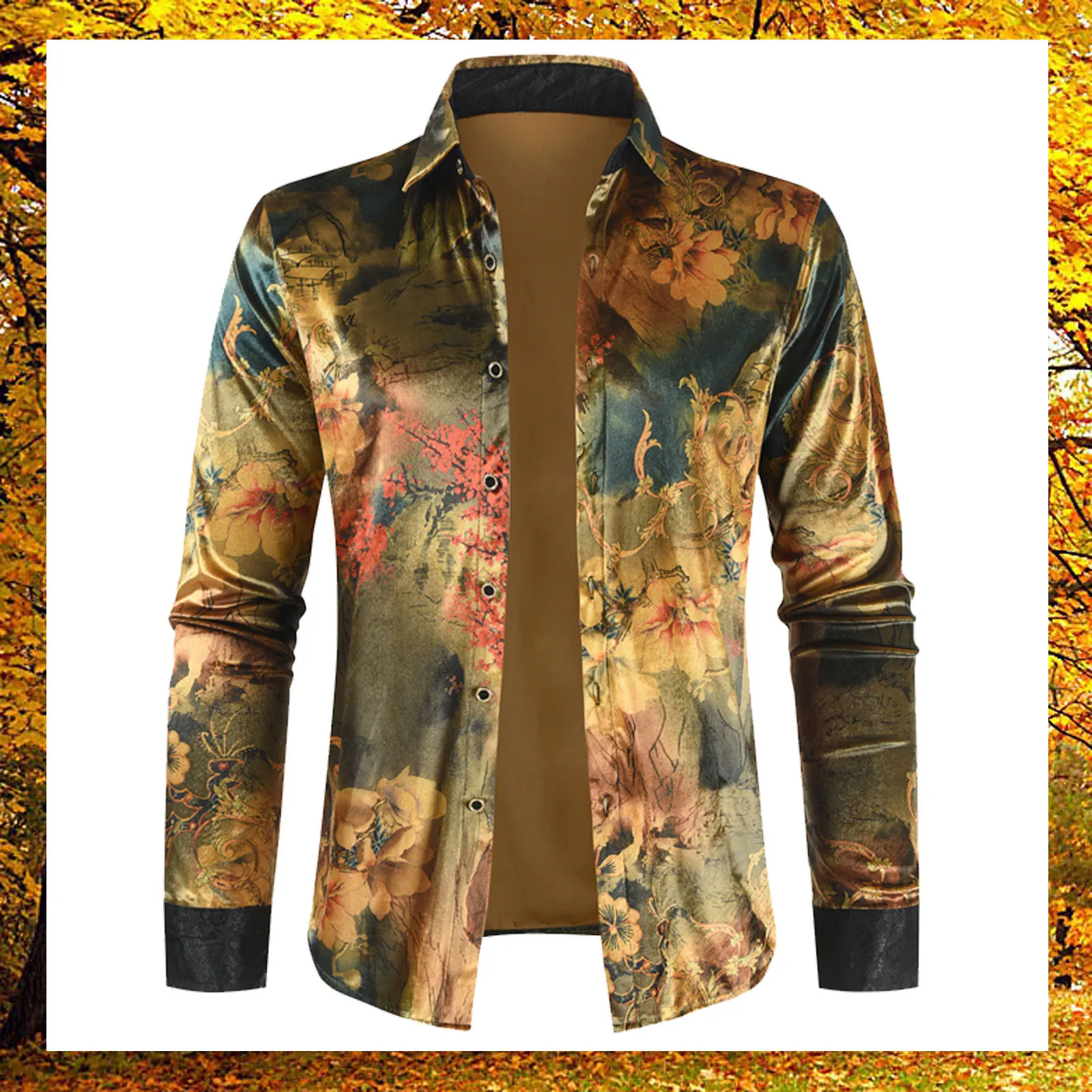 Men Autumn Winter Pleuche Long Sleeve Turn-Down Collar Fashion Printing Beachwear Holiday Oversized Casual Shirt Ethnic
Men Autumn Winter Pleuche Long Sleeve Turn-Down Collar Fashion Printing Beachwear Holiday Oversized Casual Shirt Ethnic