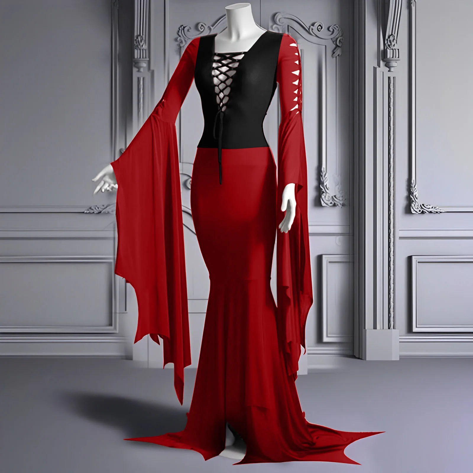 Женское винтажное платье с пряжкой и ремнем
Женское винтажное платье с пряжкой и ремнем