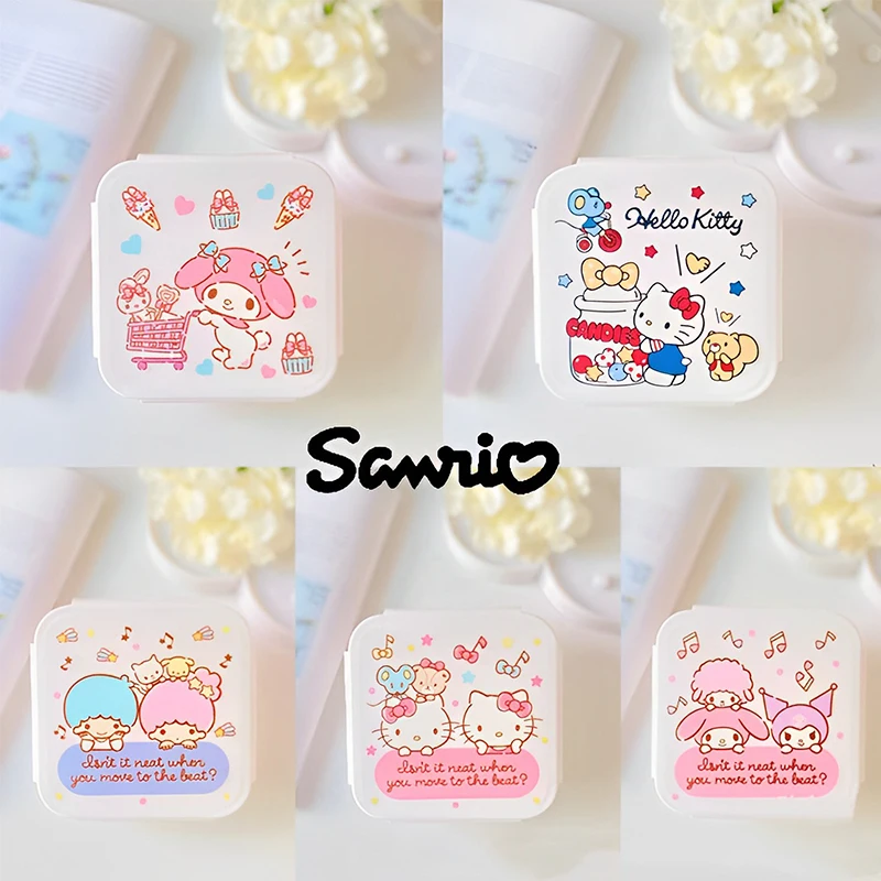 Anime Kawaii Sanrio Hello Kitty Bento Box Student Cartoon Kuromi Cinnamoroll My Melody Cute Pattern Japanese Square Fruit Box
Anime Kawaii Sanrio Hello Kitty Bento Box Student Cartoon Kuromi Cinnamoroll My Melody Cute Pattern Japanese Square Fruit Box