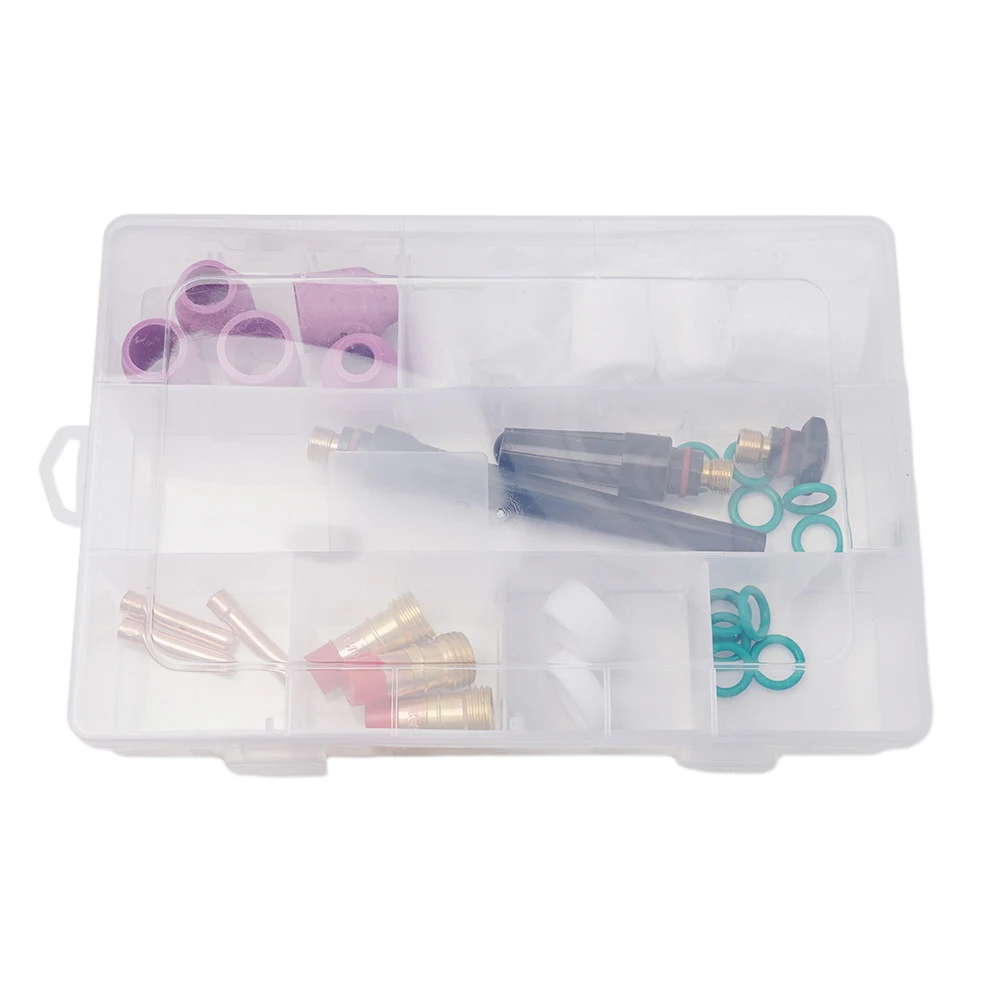 31pcs Stubby Gas Lens #12 Tumbler Kit For WP-17/18/26 TIG Torches TIG Welding Tools Glass Cup Kit TIG Welding Accessories
31pcs Stubby Gas Lens #12 Tumbler Kit For WP-17/18/26 TIG Torches TIG Welding Tools Glass Cup Kit TIG Welding Accessories
